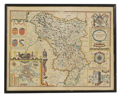 Lot 4 - MAP- Derbyshire- Speed, John: Darbieshire described 1610.