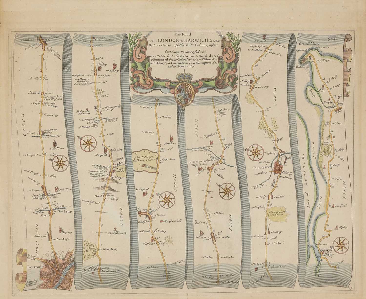 Lot 43 - OGILBY, John: Two Road Maps