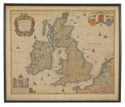 Lot 394 - A framed map