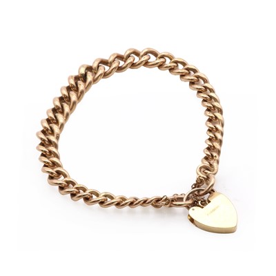Lot 191 - A 9ct gold curb link bracelet