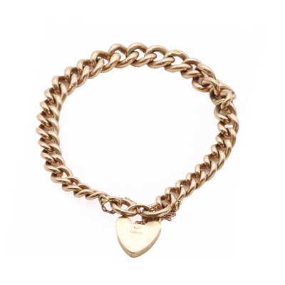 Lot 189 - A 9ct gold curb link bracelet
