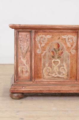 Lot 45 - A painted wedding chest