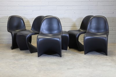 Lot 388 - A set of six plastic 'Panton' chairs