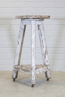 Lot 101 - A painted pine sculptor's stand