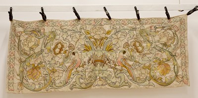 Lot 98 - An Arts and Crafts embroidered wall hanging