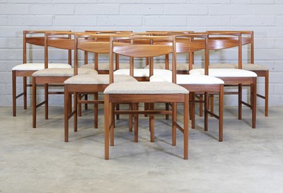 Lot 318 - A matched set of ten teak McIntosh chairs