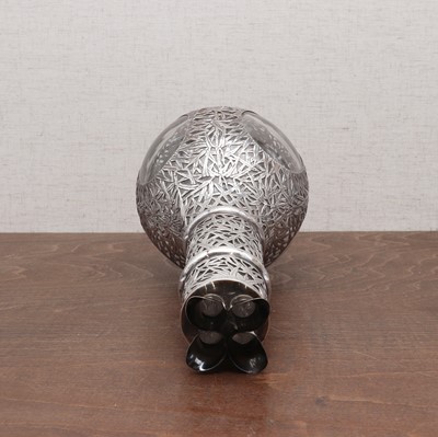 Lot 179 - A Chinese export silver glug decanter