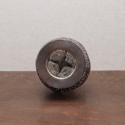 Lot 179 - A Chinese export silver glug decanter