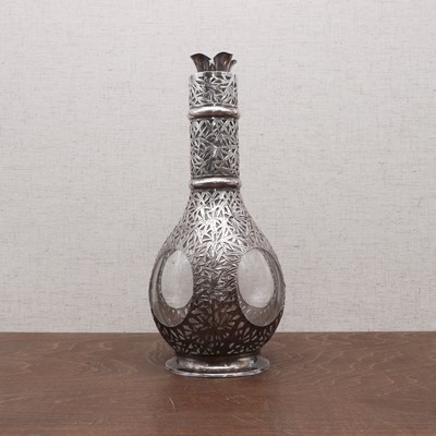 Lot 179 - A Chinese export silver glug decanter