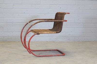 Lot 191 - An 'MR20' cantilever armchair