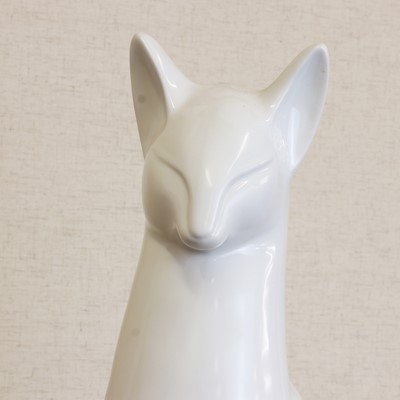 Lot 159 - A Japanese Tobeyaki porcelain okimono