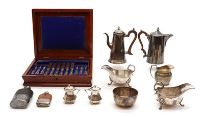 Lot 59 - A collection of silver and silver-plated wares