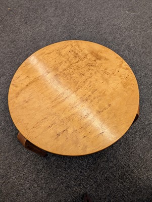Lot 403 - A Finnish masur birch and bentwood side table