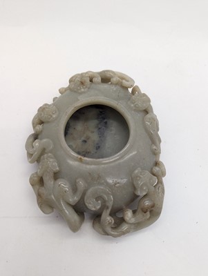 Lot 200 - A Chinese jade water pot