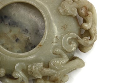 Lot 200 - A Chinese jade water pot