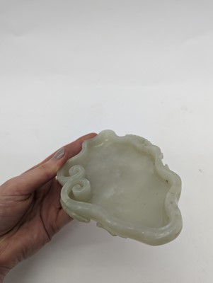 Lot 203 - A Chinese jade water pot