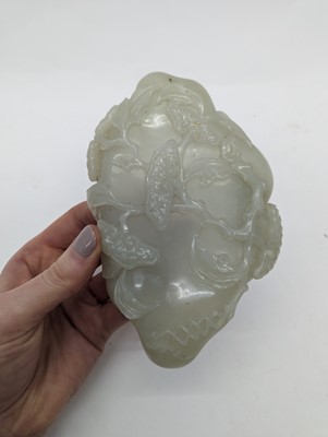 Lot 203 - A Chinese jade water pot