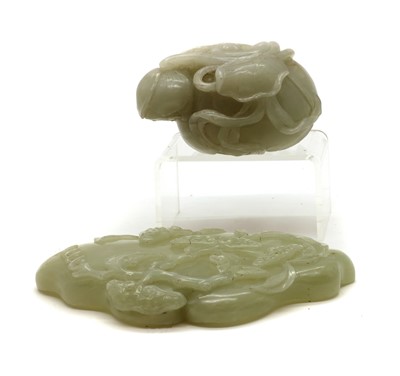 Lot 203 - A Chinese jade water pot