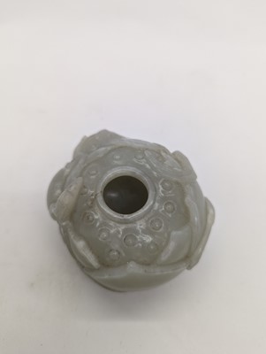 Lot 203 - A Chinese jade water pot