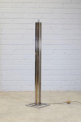 Lot 423 - An Italian chromed and brass standard lamp