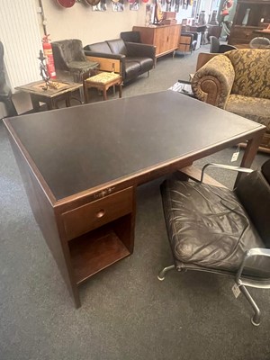 Lot 333 - A teak clerk's desk