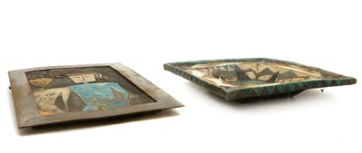 Lot 240 - Two ceramic plaques