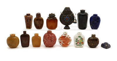 Lot 180 - A collection of snuff bottles
