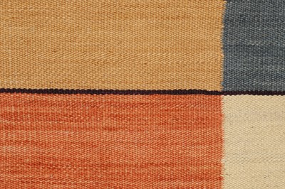 Lot 131 - A modernist flat-weave wool runner