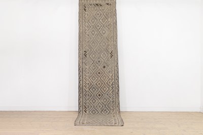 Lot 219 - A flat-weave wool runner