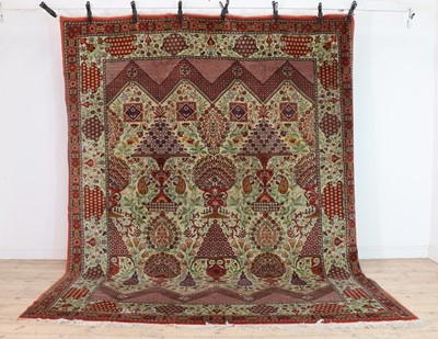 Lot 534 - A Tabriz design wool carpet