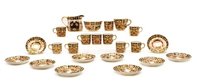 Lot 232 - A collection of Royal Crown Derby imari tea wares