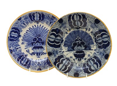 Lot 116 - Two Dutch Delft blue and white plates
