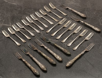 Lot 30 - A collection of silver flatware