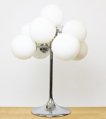 Lot 388 - An 'Atomic' white table lamp