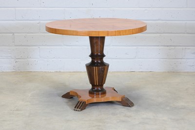 Lot 434 - A Biedermeier style inlaid ash table