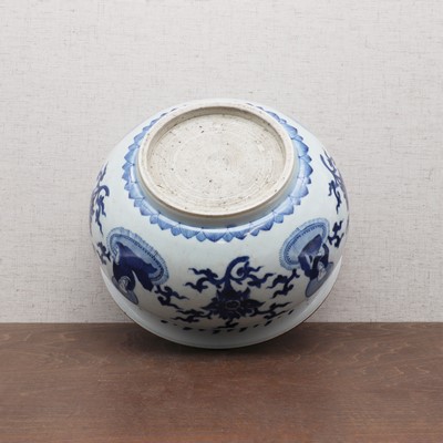 Lot 161 - A Chinese blue and white incense burner