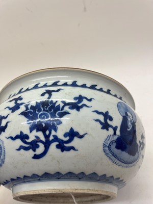 Lot 161 - A Chinese blue and white incense burner