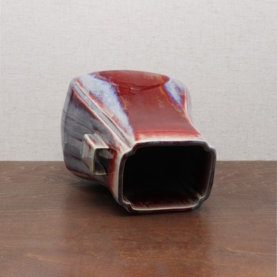 Lot 156 - A Chinese flambé-glazed vase