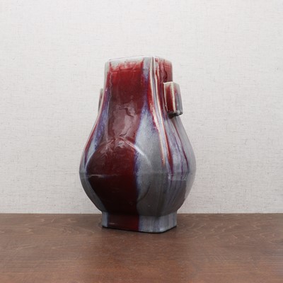 Lot 156 - A Chinese flambé-glazed vase