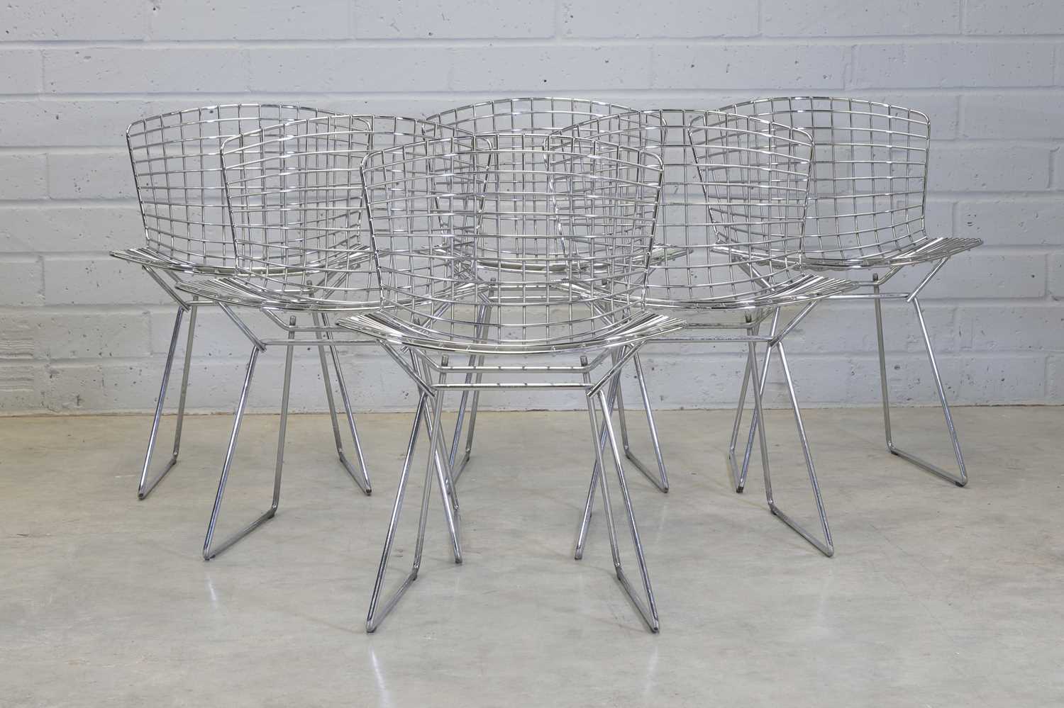 Lot 486 - Six chrome 'Model 420C' chairs,