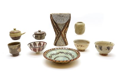 Lot 96 - A group of studio pottery items
