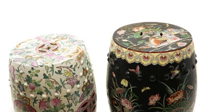 Lot 184 - Two Chinese porcelain garden seats