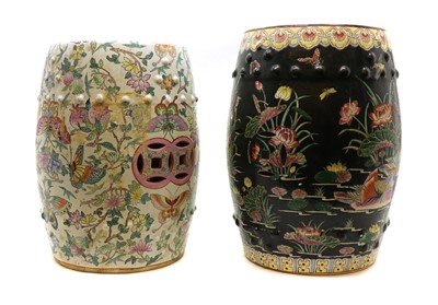 Lot 184 - Two Chinese porcelain garden seats