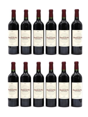 Lot 112 - Chateau Ormes de Pez, St-Estephe, 2014 (12, in two OWCs)