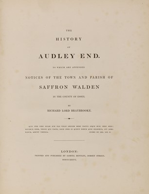 Lot 364 - The History of Audley End