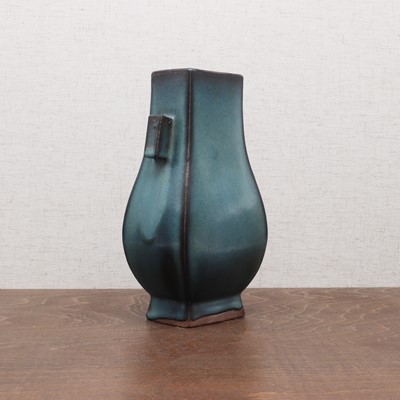 Lot 158 - A Chinese Yixing Jun-type hu vase