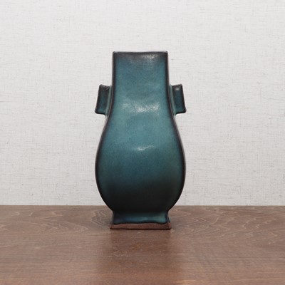 Lot 158 - A Chinese Yixing Jun-type hu vase