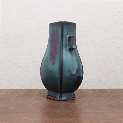 Lot 158 - A Chinese Yixing Jun-type hu vase