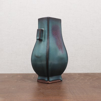 Lot 158 - A Chinese Yixing Jun-type hu vase