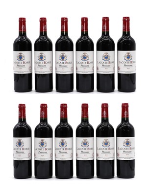 Lot 129B - Lacoste Borie, Pauillac, 2010 (12, OWC)